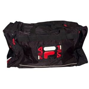 FILA Black and Red Men's Duffel Bag